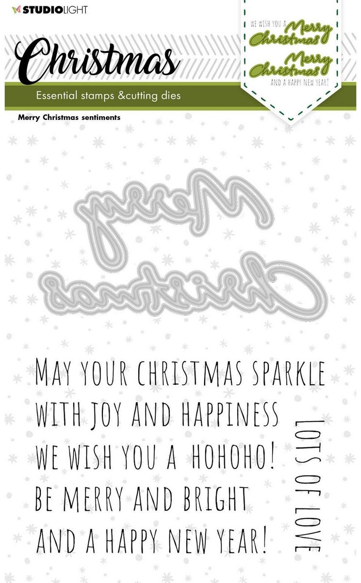 Studio Light Essentials Stamp & Cutting Die Christmas Sentiments SL-ES-SCD43