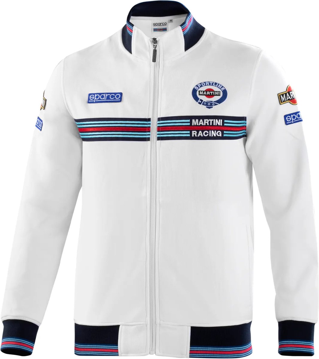 Sparco Full Zip Martini Racing Sweater - Wit - Maat XS