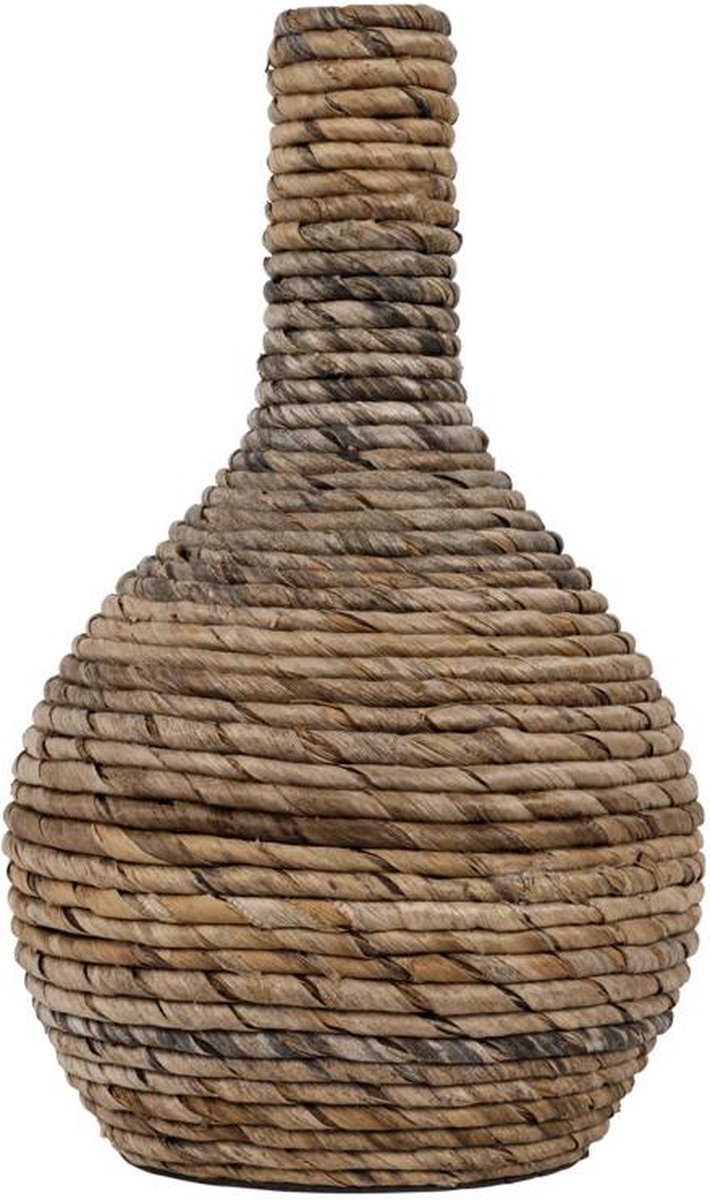 MUST Living Vase Onion small - 36xØ20 cm, banana bark with ceramic