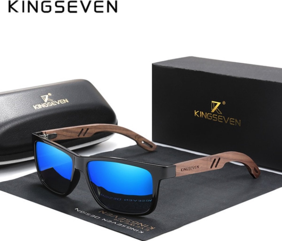 KingSeven Blauw - zonnebril met UV400 en polarisatie filter - Z208 - KINGSEVEN K7