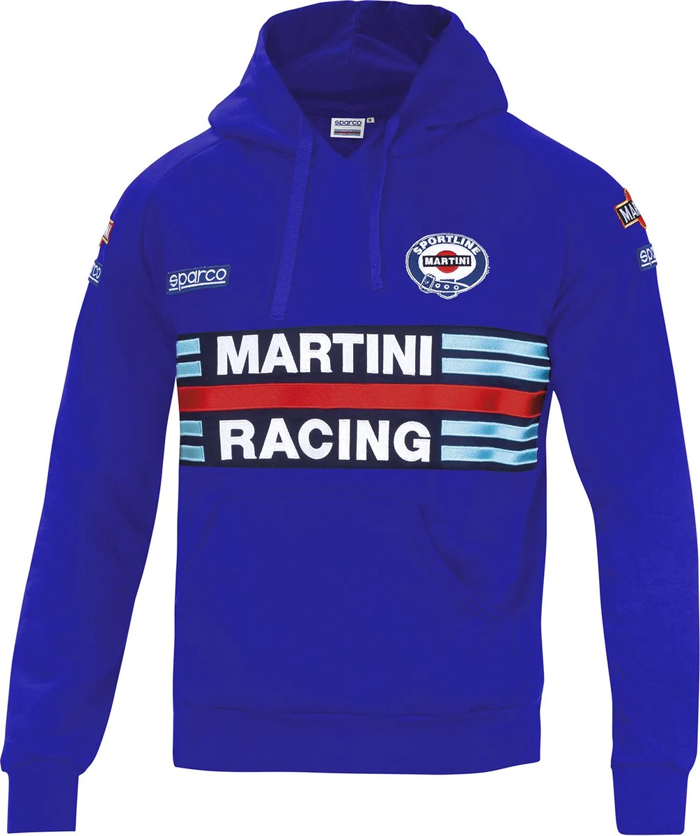 Sparco Martini Racing Hoodie - M - Lichtblauw