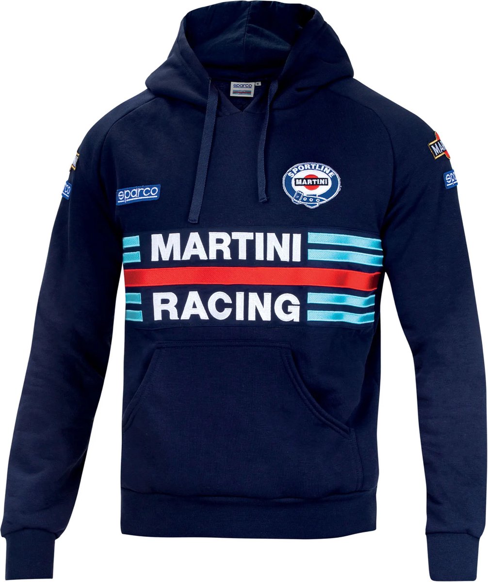 Hoodie Sparco Martini Racing Size M Navy Blue