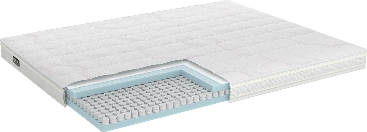 Mörgenn Luxe Topper Microsense Soft - Micropocket Topper met Koudschuim - Soft - 12 cm dik - 80x200 cm