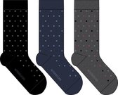 Heren sokken dotted - 6 paar - hoogwaardige katoen - maat 39/42 chaussettes socks