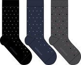 Chaussettes noires pour hommes - 6 paires - coton de haute qualité - taille 43/46