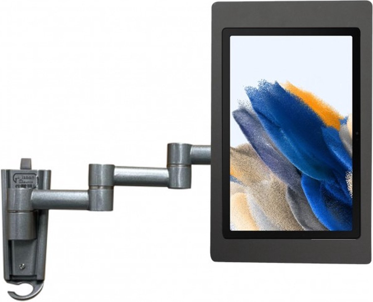 Flexibele tablet wandhouder 345 mm Fino voor Samsung Galaxy Tab E 9.6 - zwart