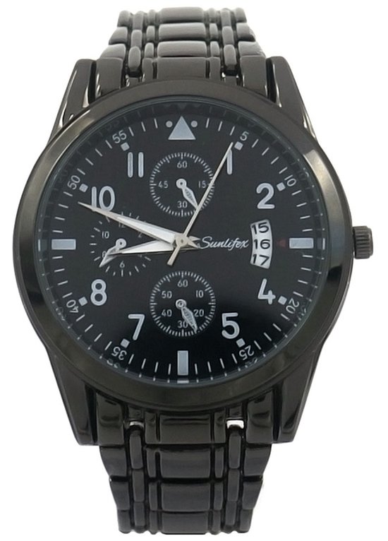 Horloge - Kast 40 mm - Metaal - Zwart