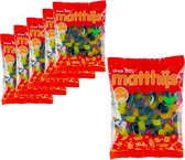 6 Zakken Matthijs Veggie Drop/Fruit Duo's á 400 gram - Voordeelverpakking Snoepgoed