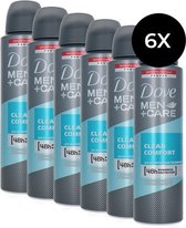 Dove Clean Comfort Deo Spray 6 x 150 ml