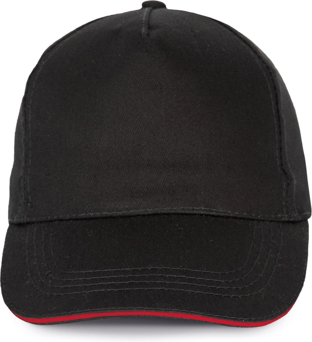 K-up 5 Panel Cap Black / Red - One Size