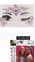 Akyol - Gezichtsjuwelen paars – gezichtsteentjes - gezicht glitters - body glitter – carnaval- plak diamantjes- diamantjes voor gezicht - bohemian feest - bohemian – festival – gezichtsdecoratie – feest – decoratie - glitter body - glitte