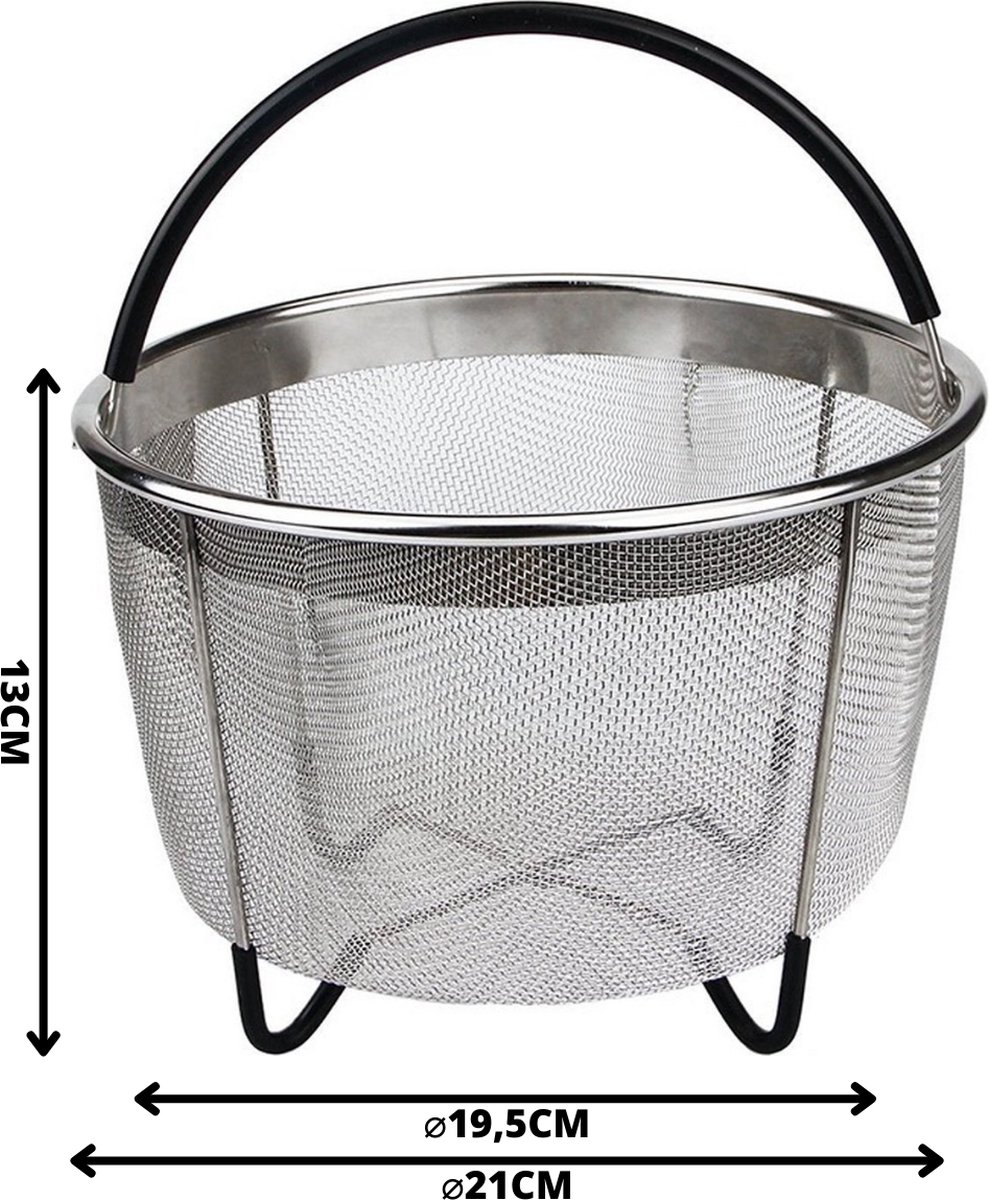 Kookmandje - Stoomrek - Stoomschaal - Stoommand Pan - Groentenstomer - Stoominzet - Stoombloem - Steamer Basket - Steamer Cooking — cadeau in Kookcadeaus - foto 4