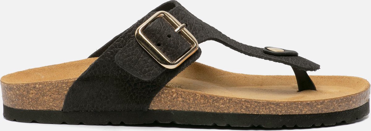 Papillio Lana Dames Sandalen met sleehak - Zwart - Maat 36