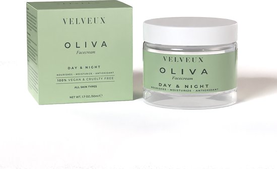 Velveux® Gezichtscrème 50ML – Moisturizer 100% VEGAN – 2 in 1 Dagcrème en Nachtcrème voor Vrouwen en Mannen