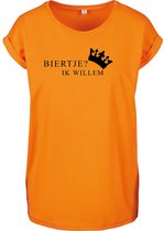 T- Shirts Femme Bière - Oranje - Zwart- XS