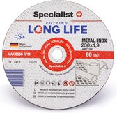 10 pièces - Long life, disque à tronçonner 230 x 1,9 mm INOX - disques à tronçonner ''Specialist+''