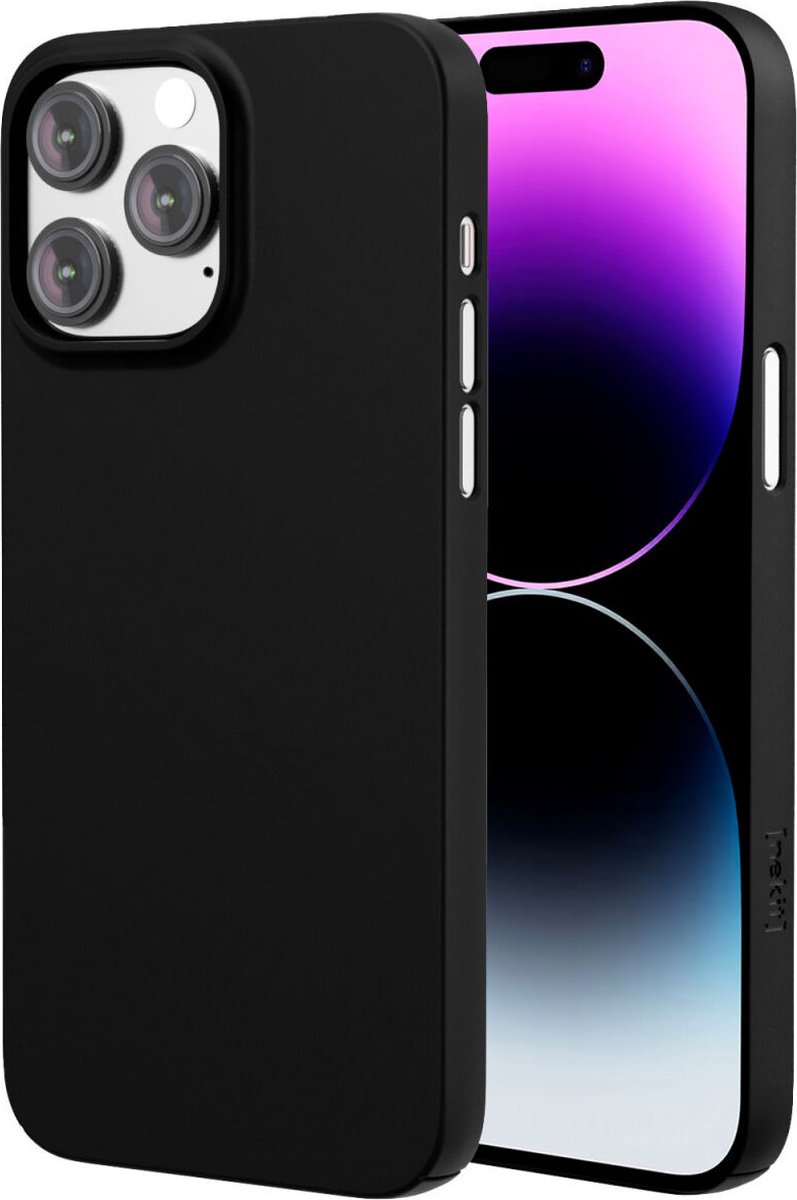 Nekit Hoesje Geschikt voor Apple iPhone 14 Pro Max | Compatibel met MagSafe | Back Cover met Magneet | Extra Dun | Lichtgewicht | Slank | Zwart