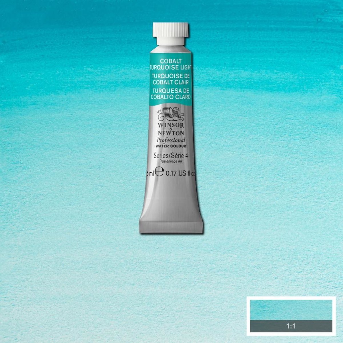 W&N Professional  Aquarelverf 5ml | Cobalt Turquoise Light