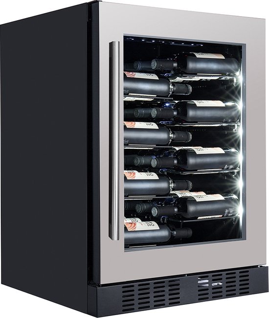 Temptech Copenhagen Wijnkoelkast - CPROX60SX - 1 Zone - 40 flessen - label view - slechts 38 dBa