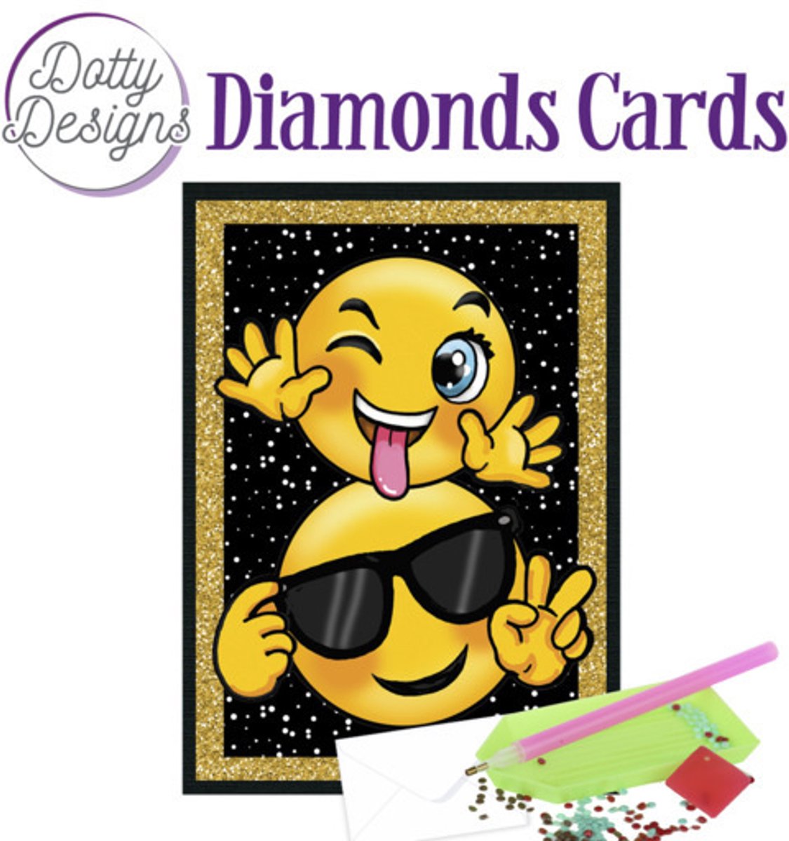 Dotty Designs Diamond Cards - Sunny Smile