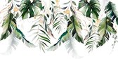 Papier peint photo en Vinyl – Feuilles botaniques dansantes – Jungle – 104 x 70,5 cm