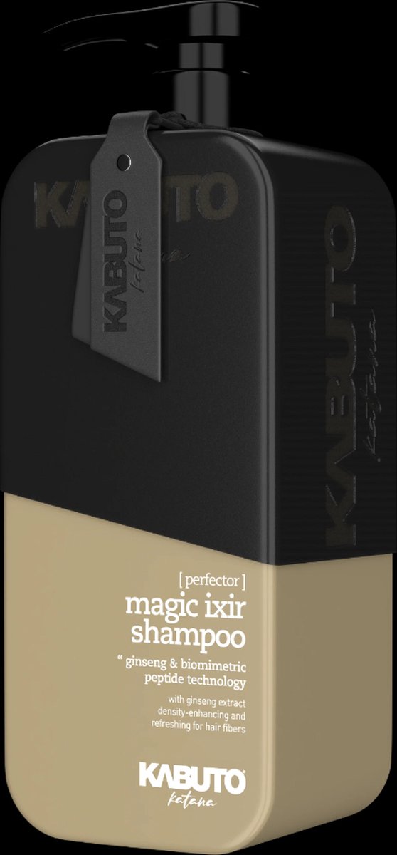 Kabuto - Katana - Hair Shampoo - Magic Ixir - Ginseng & Biomimetric Peptide Technology - 400ml
