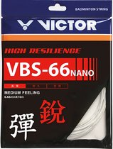 VICTOR VBS-66nano badmintonsnaar - 0.66mm - wit