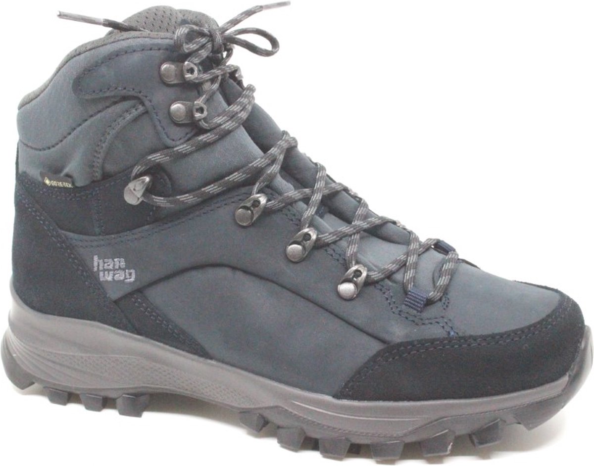Hanwag Banks Lady GTX Wandelschoenen Dames Asphalt 41.5 Marineblauw
