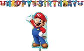 Amscan – Super Mario – Versierpakket – Letterslinger – Mario XL folieballon – Versiering - Kinderfeest.