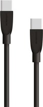 Mobiparts USB-C to USB-C Kabel 3A/60W 50 cm - Zwart