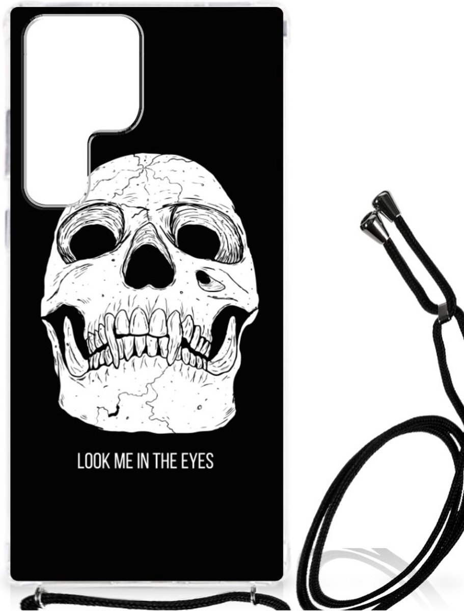Back Cover voor Extreme Case Samsung Galaxy S23 Ultra Skull Eyes