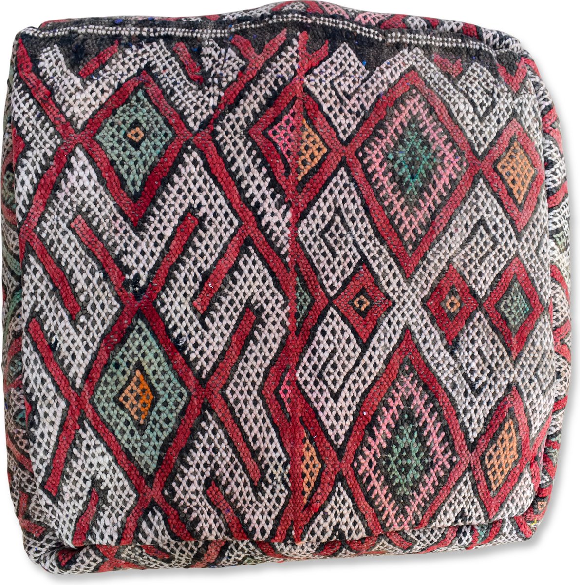 Maak het zwaar vleet knijpen Marokkaanse kelim poef - Bohemian vloerkussen - handgeweven uit natuurlijke  materialen... | bol.com