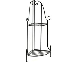 Etagere hoekmodel - zwart