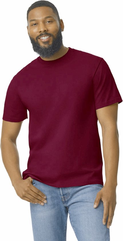 Heren-T-shirt Softstyle™ Midweight met korte mouwen Maroon - L