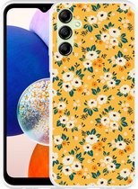 Cazy Hoesje geschikt voor Samsung Galaxy A14 4G/5G Vintage Bloemenprint