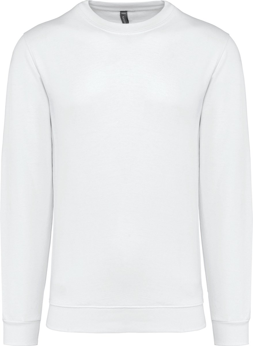Sweater 'Crew Neck Sweatshirt' Kariban Collectie Basic+ 4XL - White