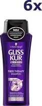 6x Gliss Kur Shampoo - Fiber Therapy 250 ml