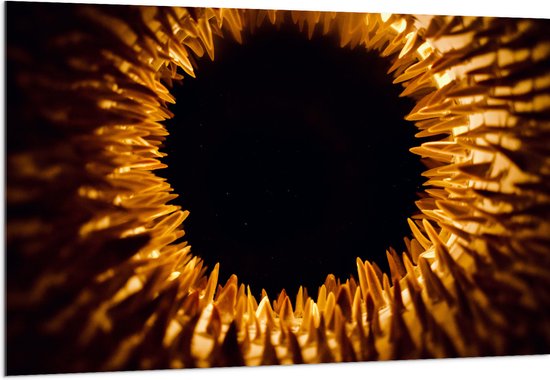 Acrylglas - Close-up van Bruin Oog - 150x100 cm Foto op Acrylglas (Met Ophangsysteem)