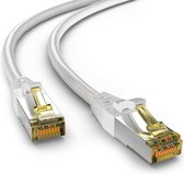 S/FTP CAT6a 10 Gigabit netwerkkabel / wit - LSZH - 5 meter