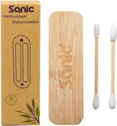 Sanic® - Cotons-tiges réutilisables - Bamboe - Lavables - Durables - Coton-tige - 2 pièces