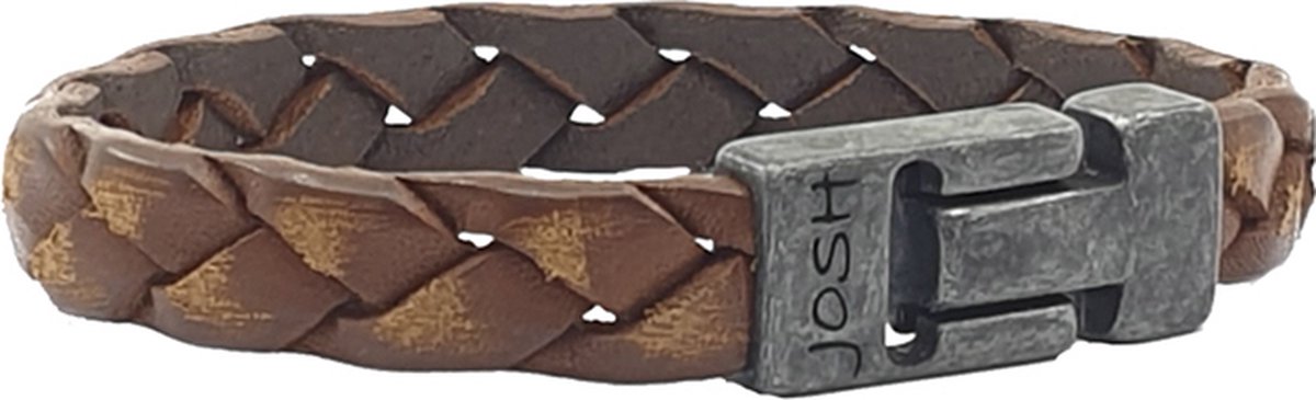 JOSH Heren Leren Armband Cognac | 24902-BRA