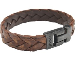 JOSH Heren Leren Armband Cognac | 24903-BRA
