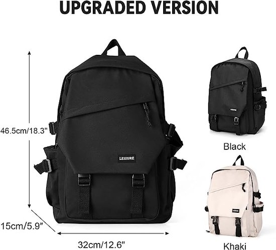 Seemeroad Canvas Vintage Rugzak Lichtgewicht Reisrugzak Laptoprugzak College Studenten Rugzak voor Mannen en Vrouwen (Legergroen