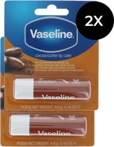 Vaseline Lip Therapy Duo Pack Baume à Lèvres - Beurre de Cacao