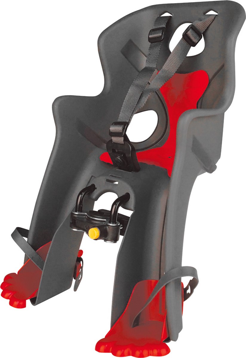 Bellelli Rabbit Voorzitje HandleFix - Donkergrijs/Rood
