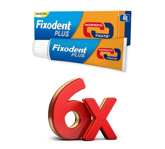 3X Fixodent Dental Adhesive Cream 40g -New