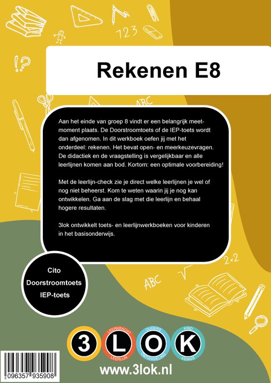 Oefenboek - CITO - Rekenen - groep 8 - CITO - doorstroomtoets - IEP ...