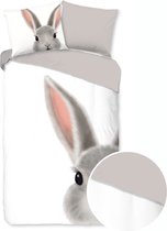 Good Morning Kinderdekbedovertrek "konijn" - Wit - (140x200/220 cm) - Katoen