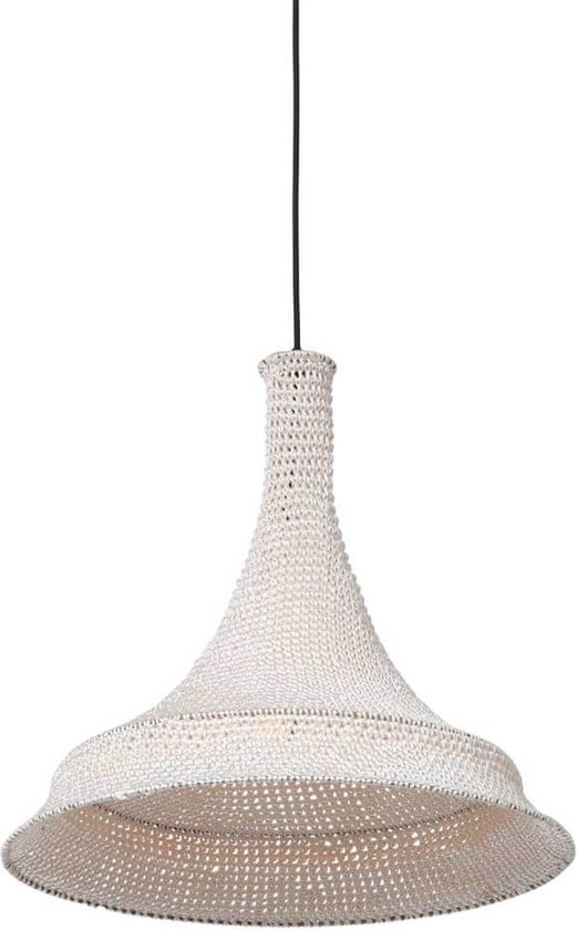 Lampe à suspension Anne Light & home Marrakech – ø 50 cm –– blanche
