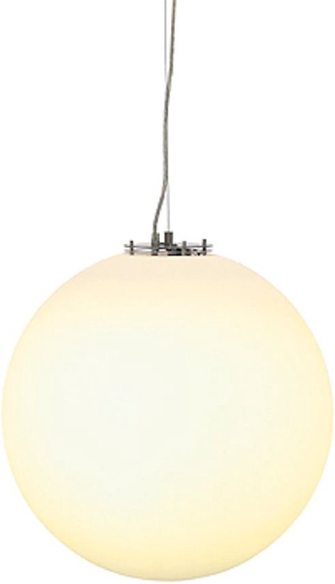 SLV ROTOBALL E27 pendel Hanglamp 1x60W Grijs Chroom Wit 165400